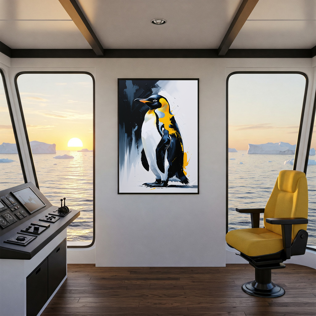 Abstract Penguin Wall Art Print | Digital Download