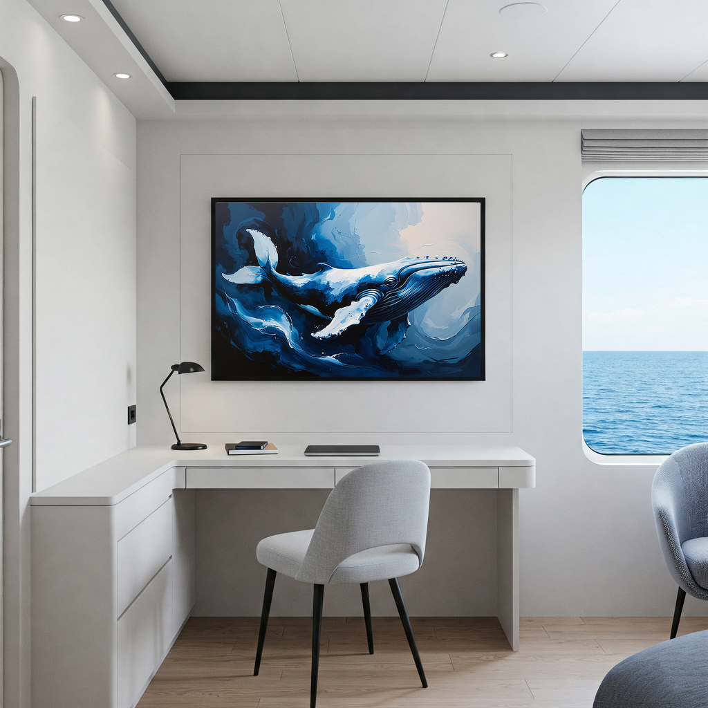 Abstract Humpback Whale Art Print | Digital Download