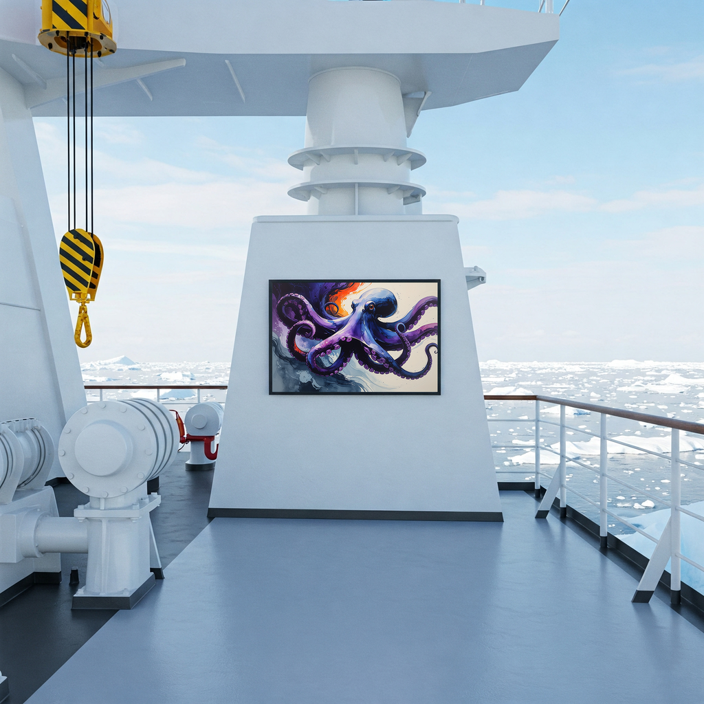 Colorful Watercolor Octopus Wall Art | Digital Download