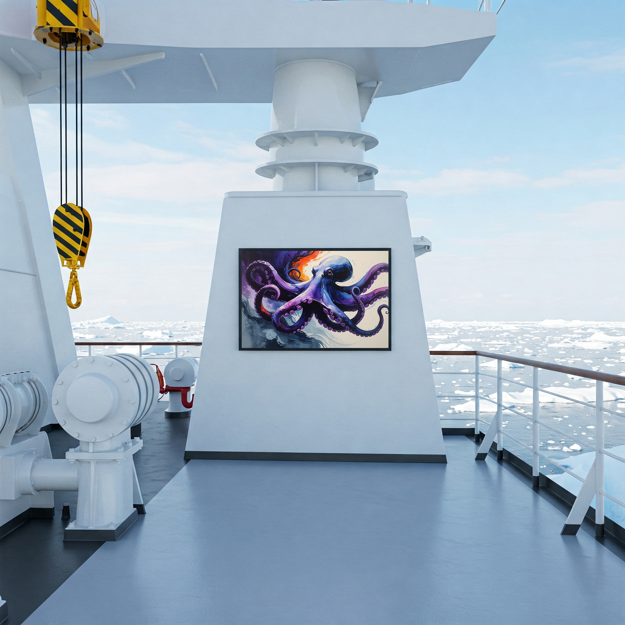 Colorful Watercolor Octopus Wall Art | Digital Download
