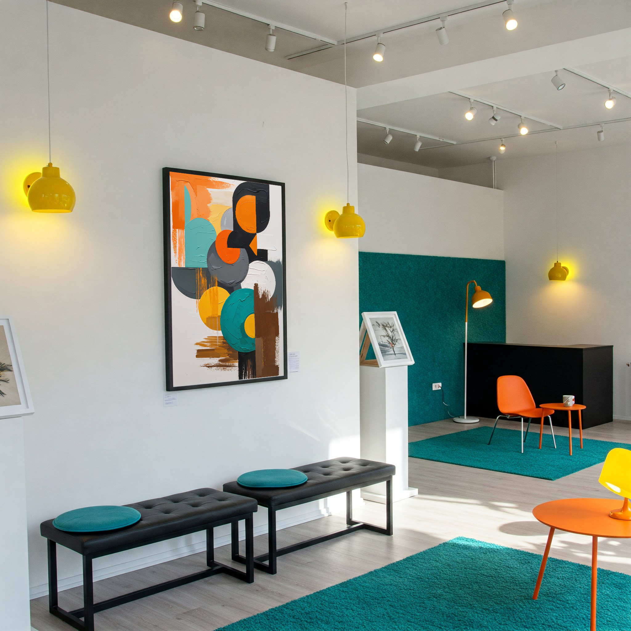 Abstract Rounded Geometry Mid Century Modern Art | Digital Download