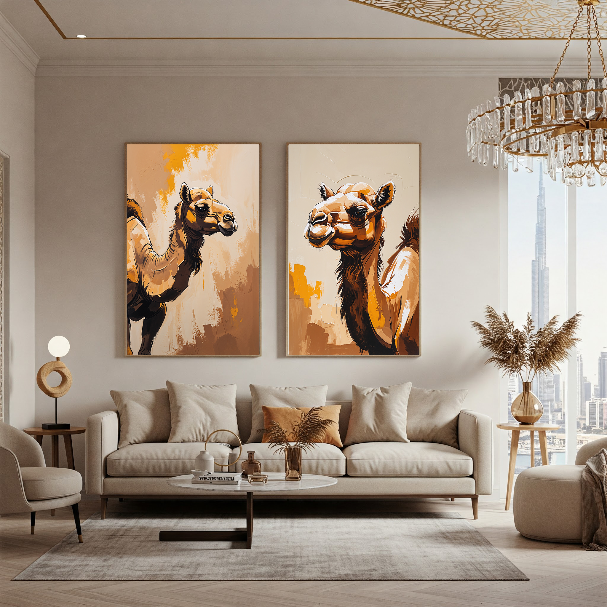 Abstract Camel Wall Art II | Digital Download