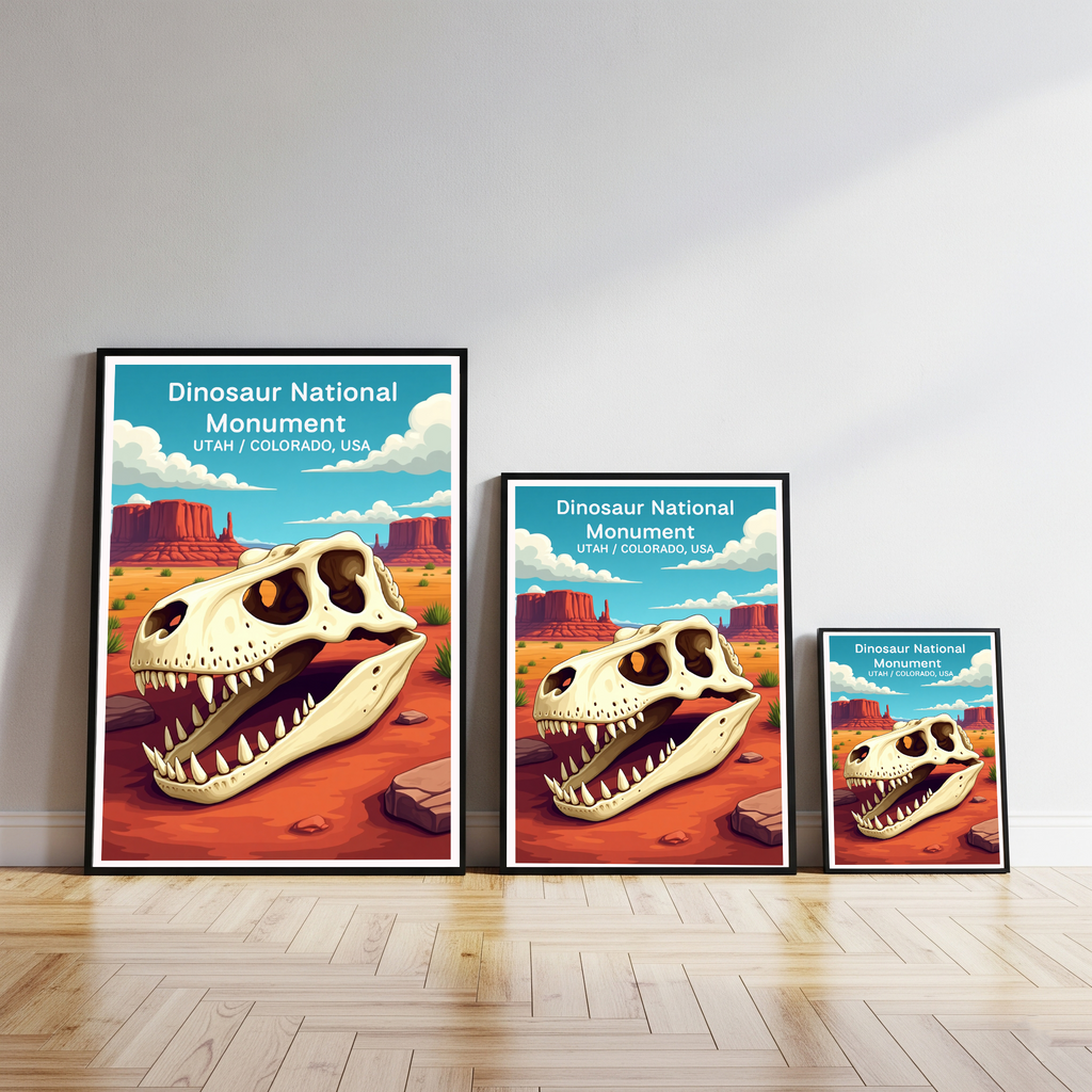 Dinosaur National Monument Digital Print | Utah Colorado Fossil Art