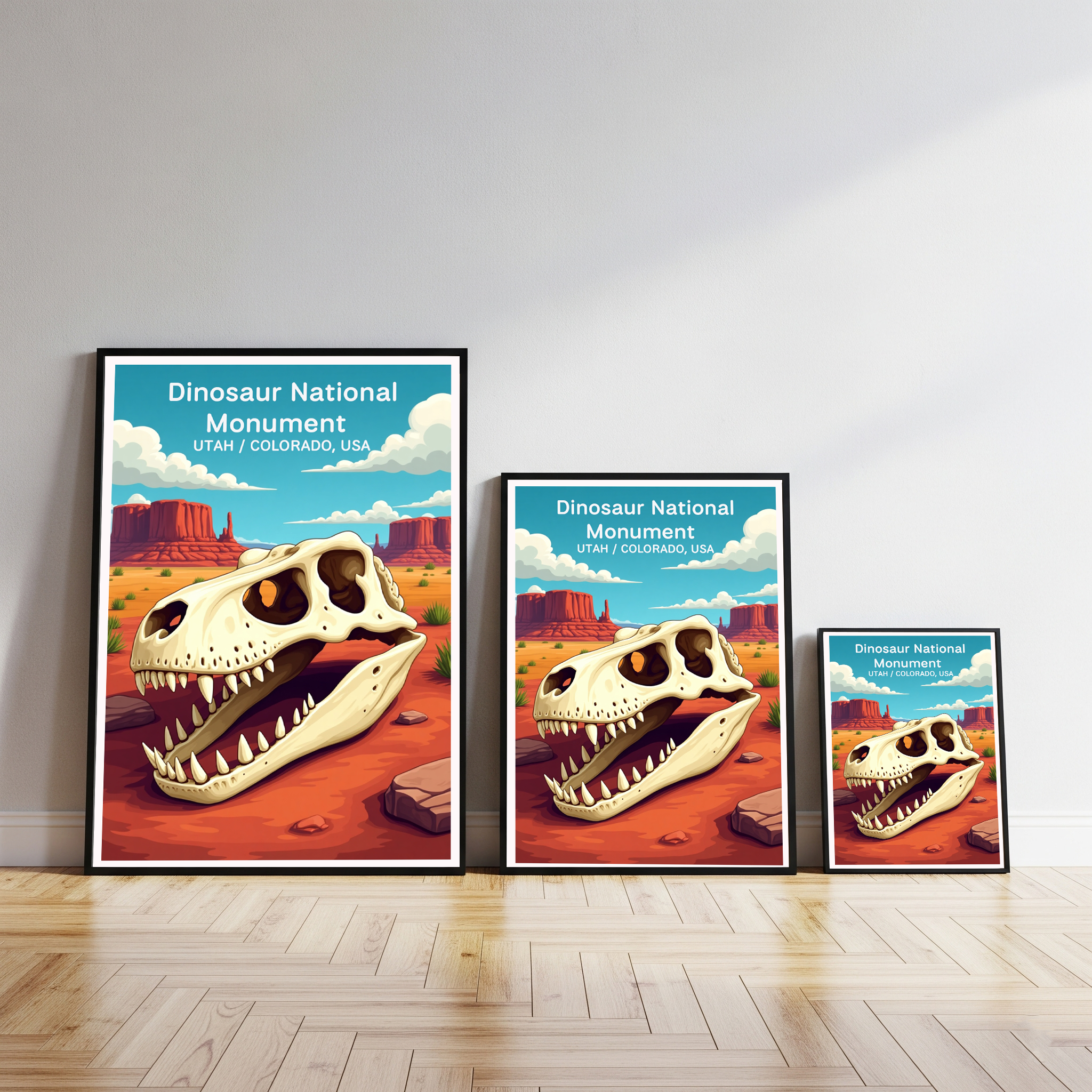 Dinosaur National Monument Digital Print | Utah Colorado Fossil Art