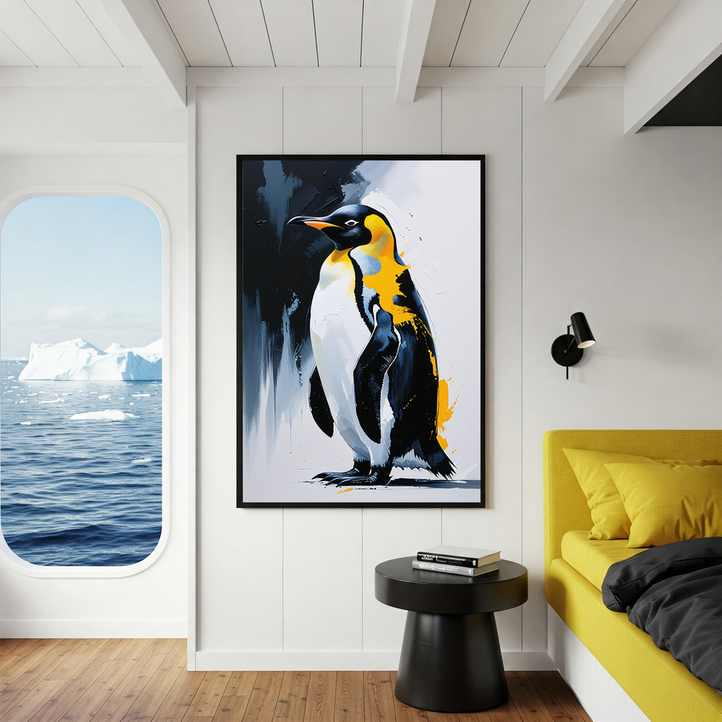 Abstract Penguin Wall Art Print | Digital Download