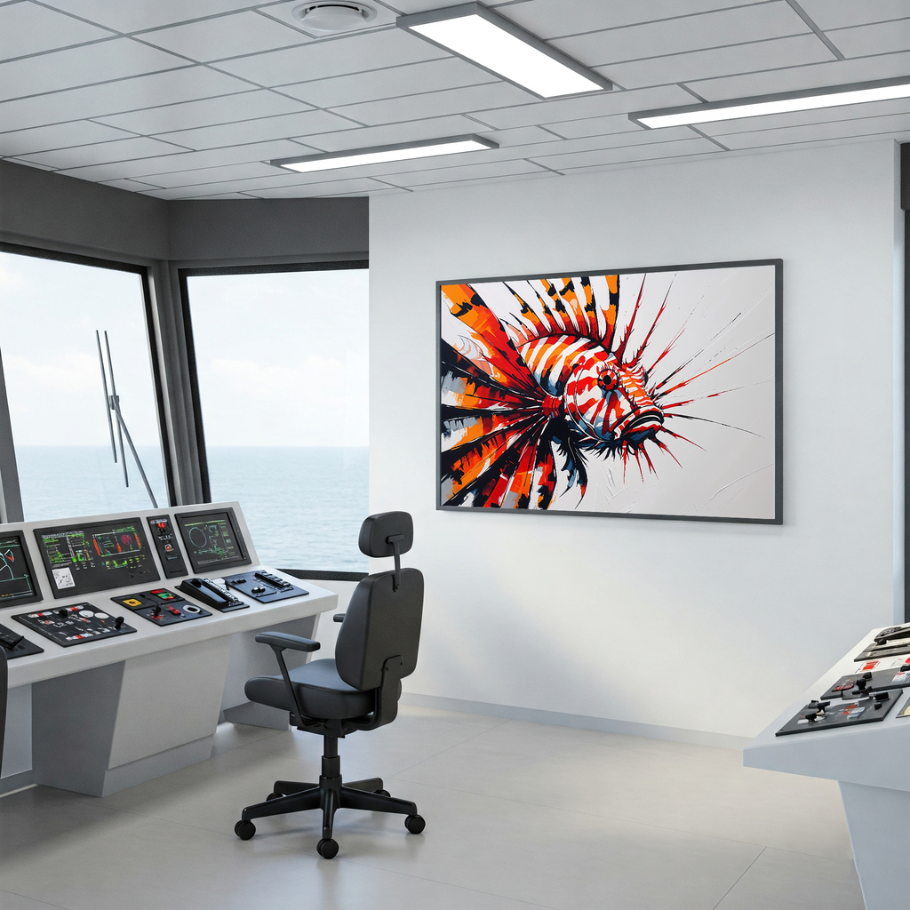 Abstract Lionfish Art Print | Digital Download