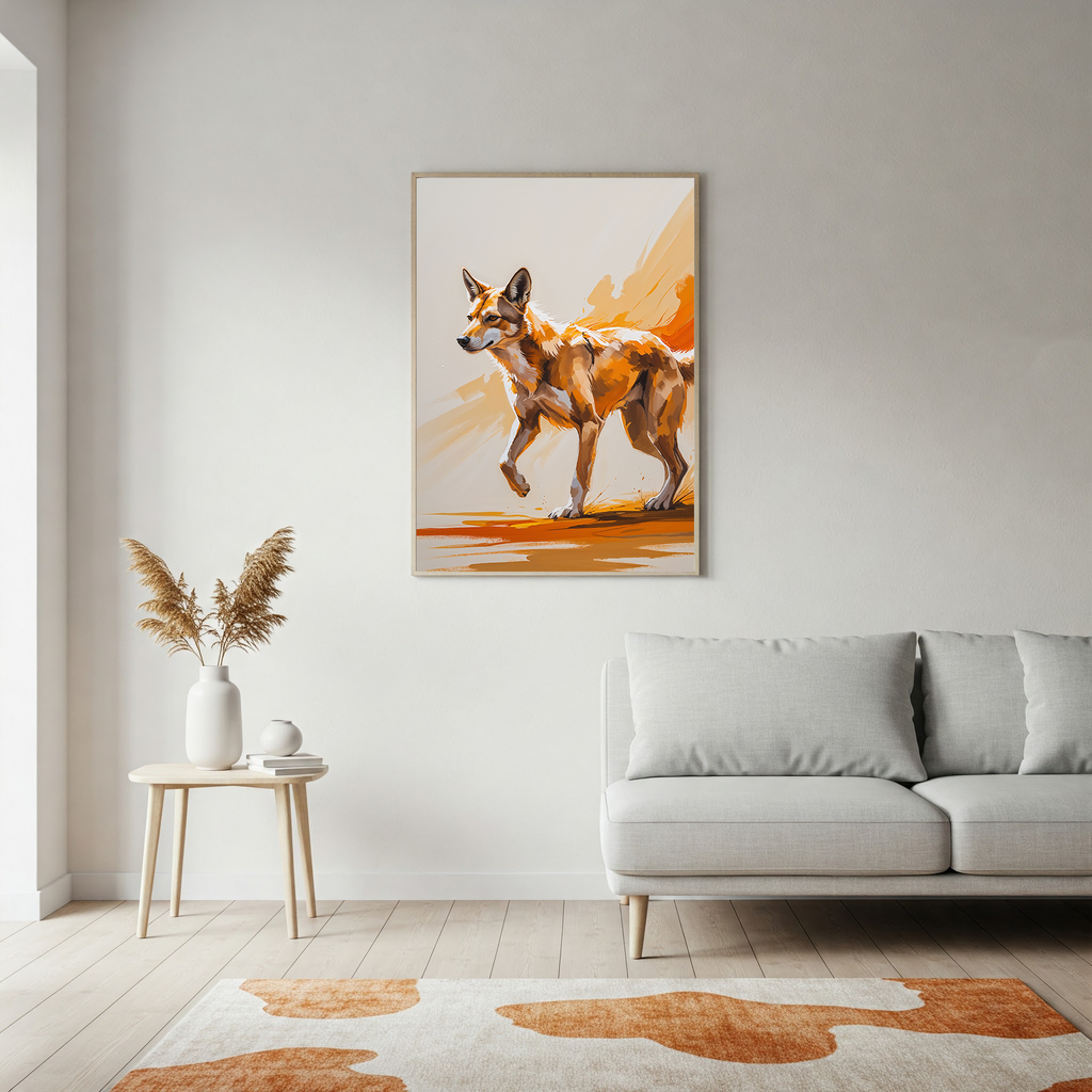 Abstract Dingo Wall Art | Digital Download