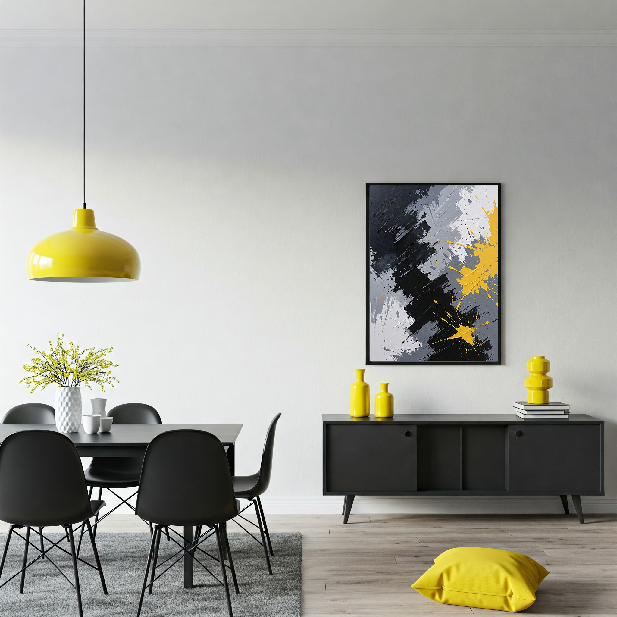Abstract Painted Chaos Canvas Art Print | Digital Download