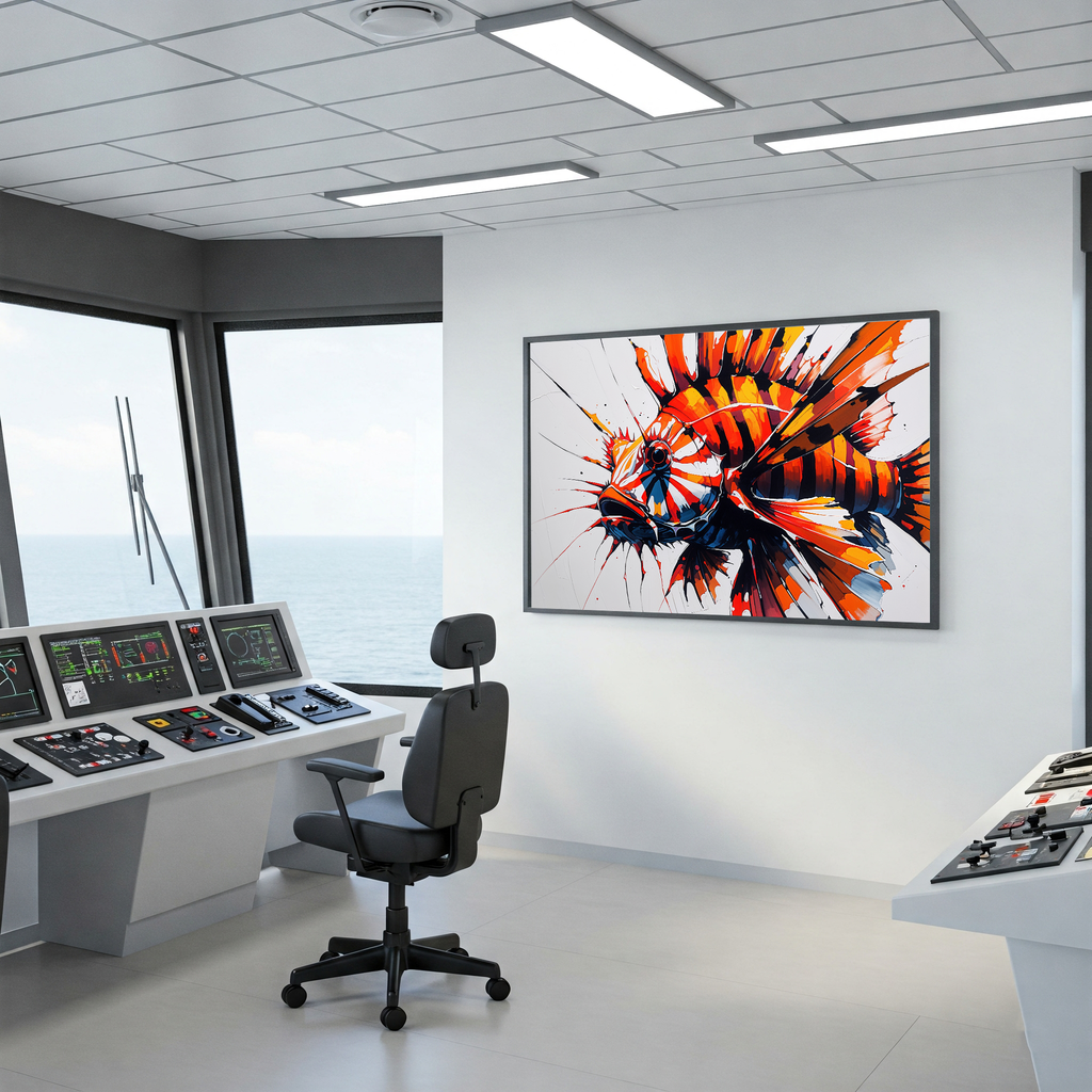 Abstract Lionfish II Art Print | Digital Download