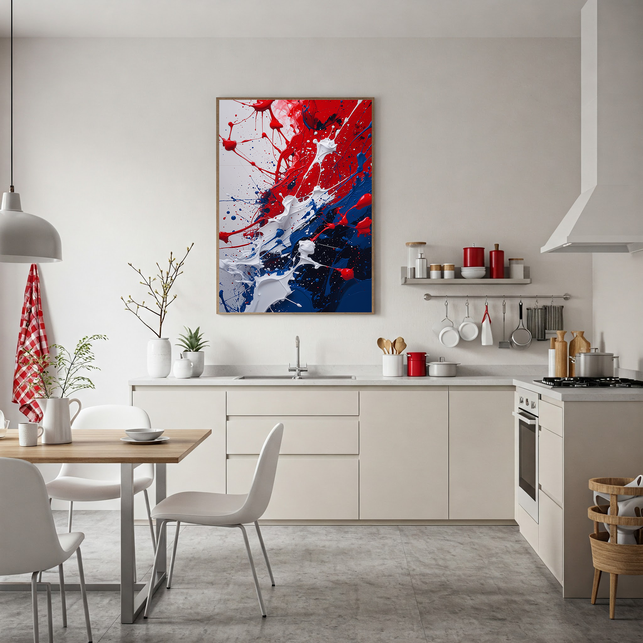 Abstract Color Explosion Paint Splatter Art | Digital Download