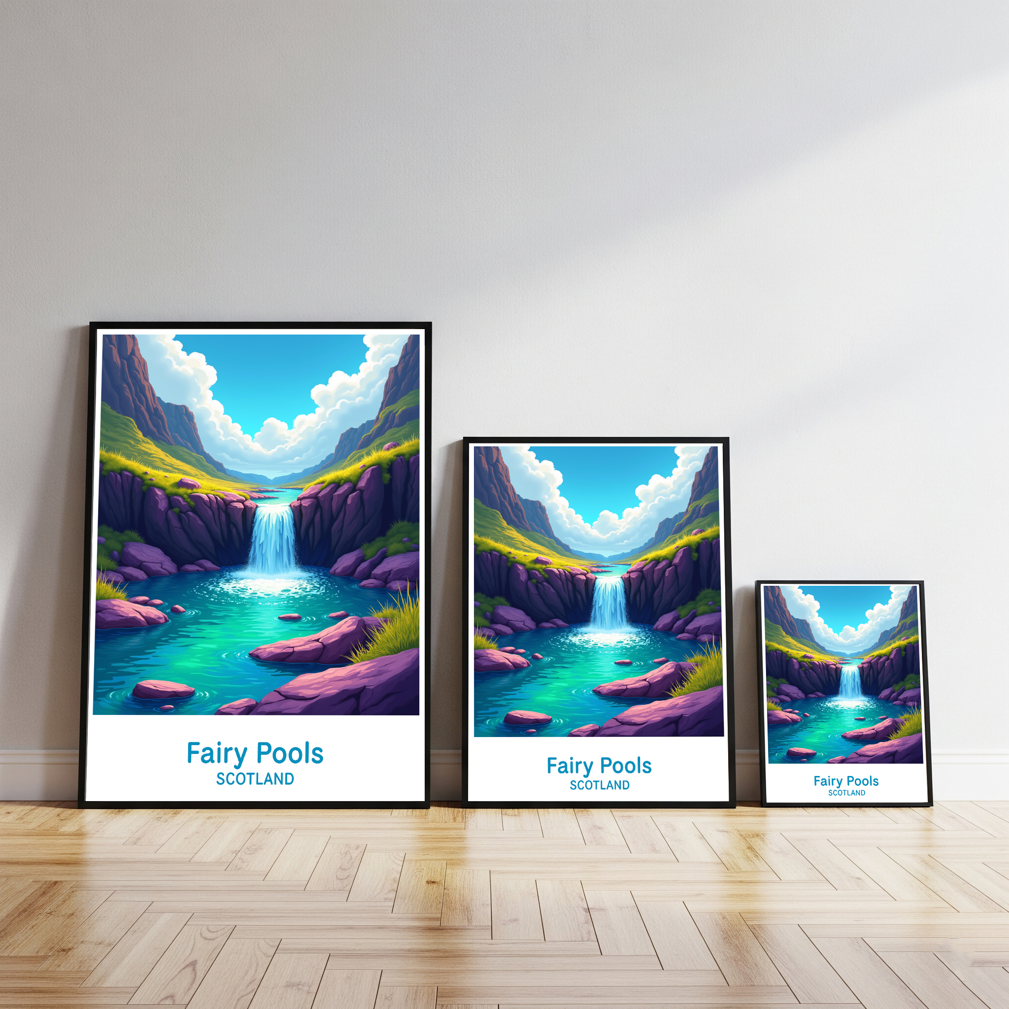 Fairy Pools Scotland Landscape Art Print | Digital Download