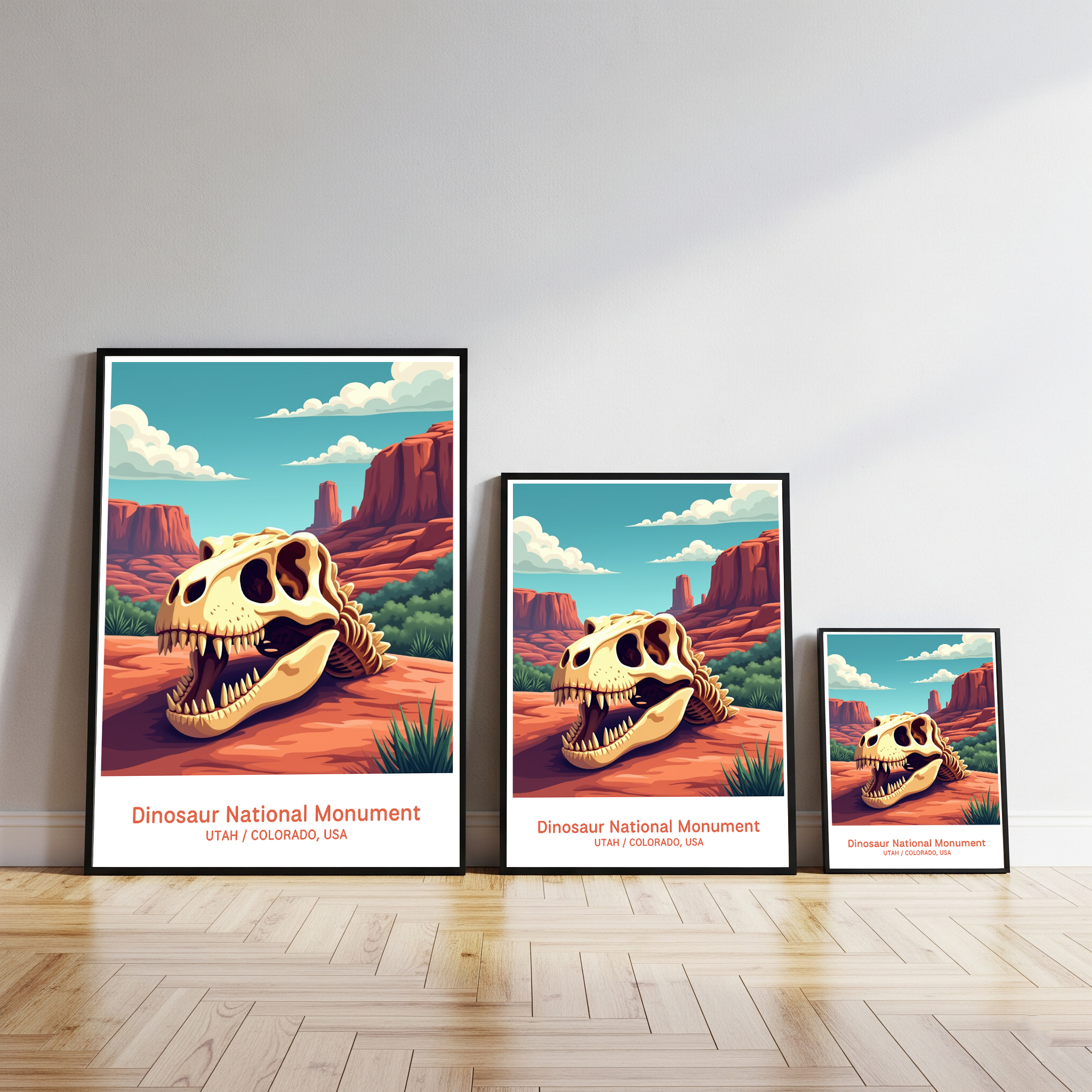 Dinosaur National Monument Digital Print | Utah Colorado Fossil Art