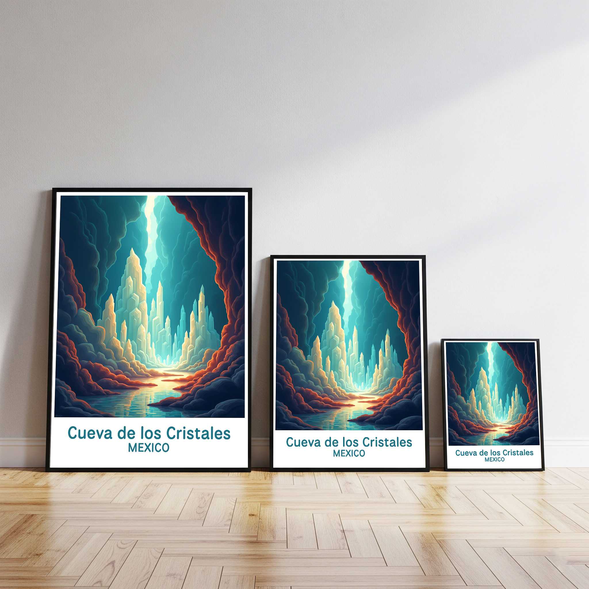 Cueva de los Cristales Mexico Digital Print | Giant Crystal Cave Art