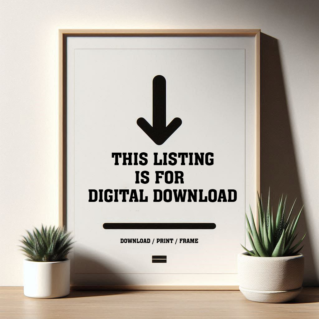 Abstract Wolf Portrait Wall Art Print | Digital Download