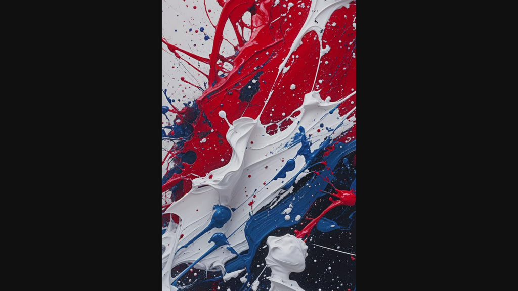 Abstract Color Explosion Paint Splatter Art | Digital Download