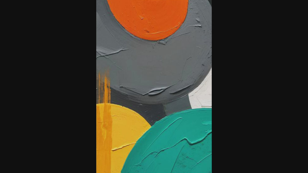Abstract Rounded Geometry Mid Century Modern Art | Digital Download