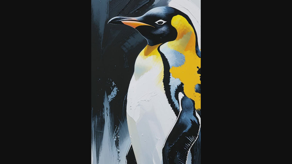 Abstract Penguin Wall Art Print | Digital Download