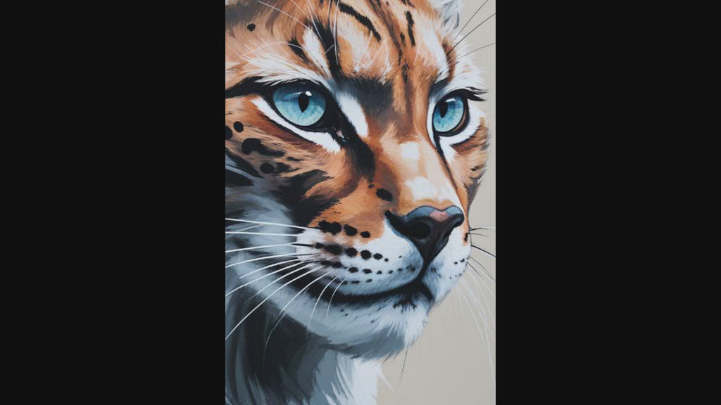 Abstract Lynx Wall Art | Digital Download