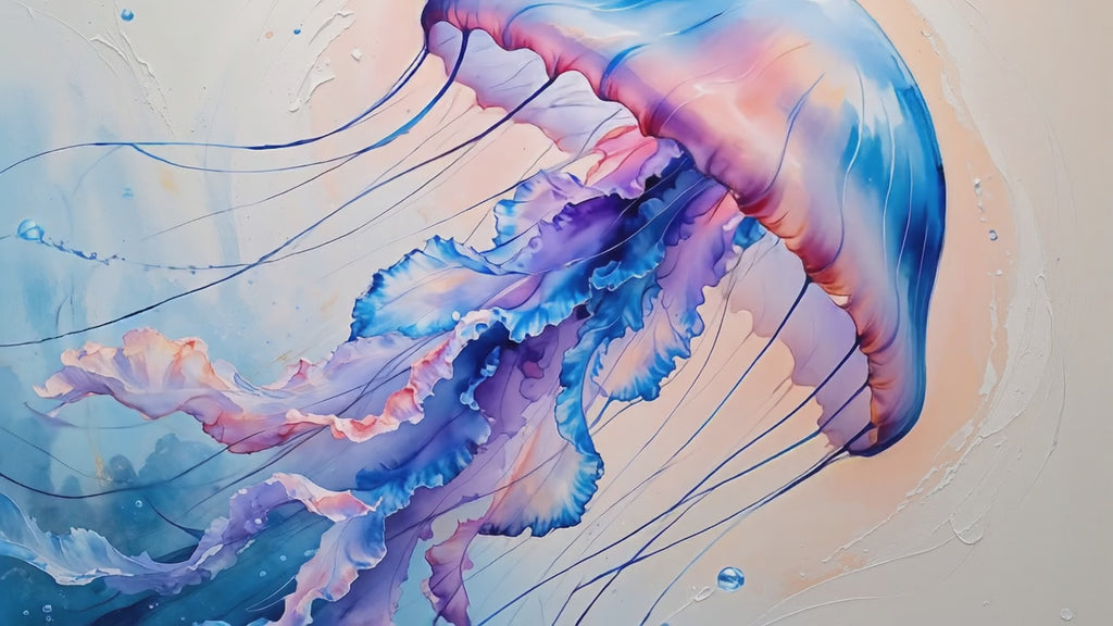 Abstract Jellyfish II Art Print | Digital Download
