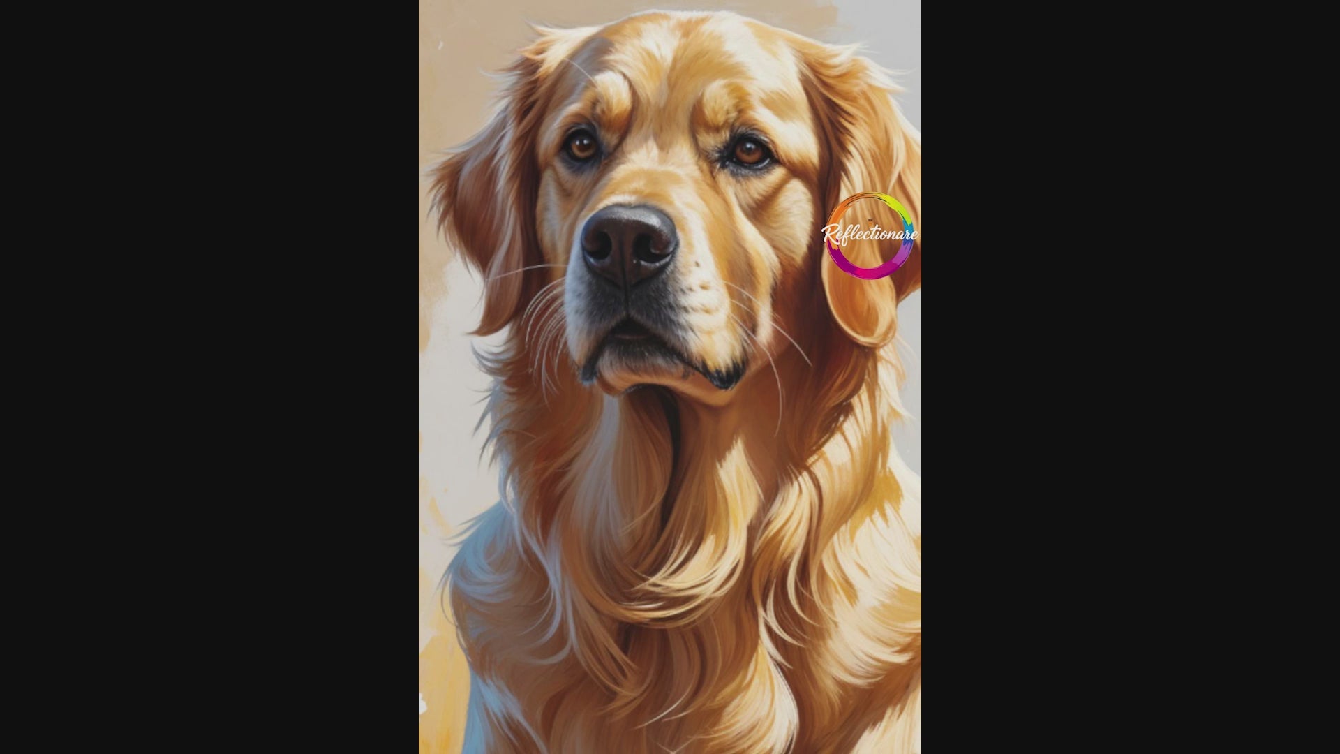 Golden Retriever in Wildflowers Wall Art | Digital Download